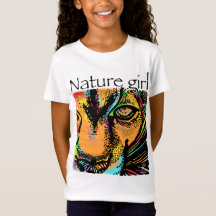 Nature girl lion rainbow animals