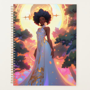 Nature Goddess African American Fantasy Art Planner