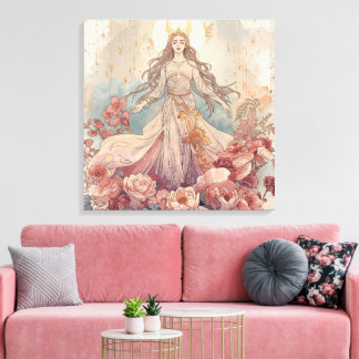 Nature Goddess Boho Wall Art