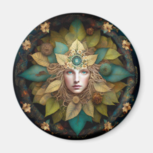 Nature Goddess Mandala Magnet