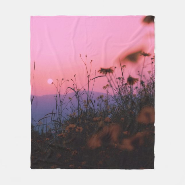 Nature grass fleece blanket (Front)