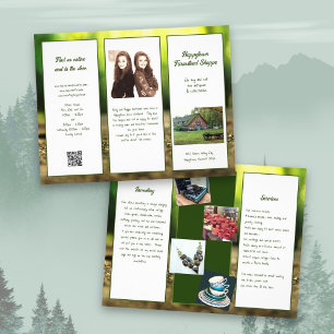 Nature Green Folded Shop Business Brochure