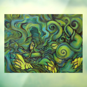 Nature Green Goddess Painting Pagan Earth