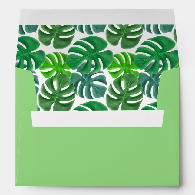 Nature Green Palms Envelope (Back (Bottom))