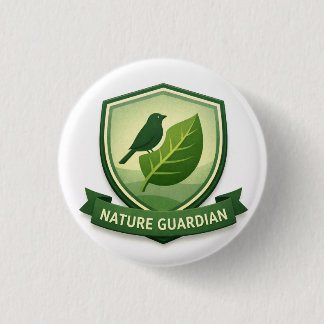 Nature Guardian Explorer | Kids Outdoor Award 3 Cm Round Badge
