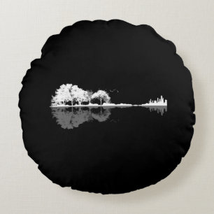 Nature Guitar Round Cushion