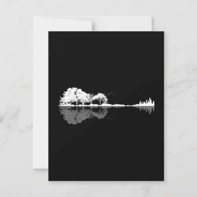 Nature Guitar Thank You Card (Front)
