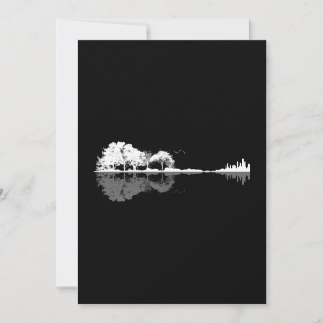 Nature Guitar Thank You Card (Front)