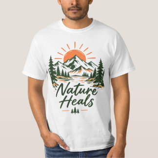 Nature Heals Mountain Graphic T-Shirt