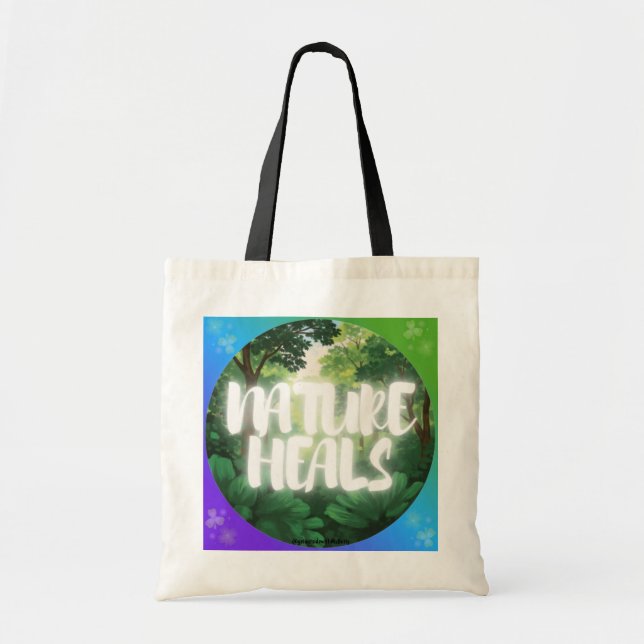 NATURE HEALS Tote Bag (Front)