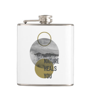 Nature Heals You Hip Flask