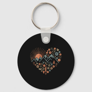 Nature Heart  Key Ring