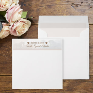 Nature Horses Wedding Custom Thank You Envelope
