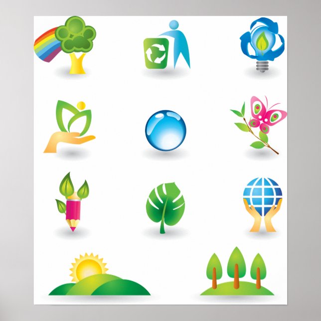 Nature Icons Poster (Front)