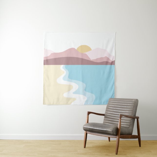 Nature Illustration Tapestry (In Situ)