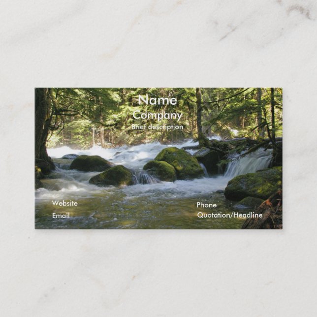 Nature image business card (Front)