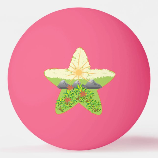 nature image ping pong ball (Front)