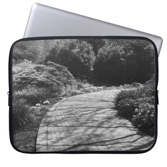 Nature in Black and White Laptop Sleeve (Front)