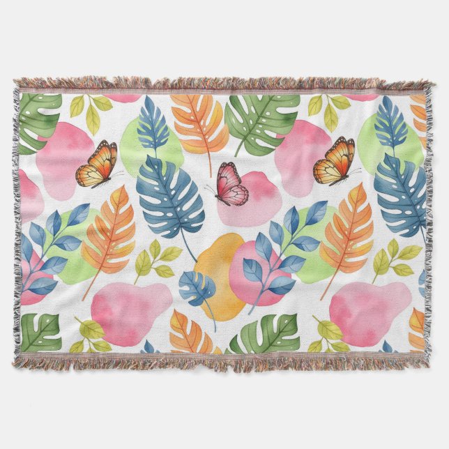 Nature in Motion Throw Blanket (Front)