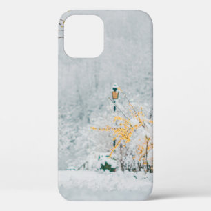 nature in the snow vintage rendering lensart, beau iPhone 12 case