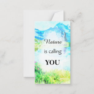 *~ NATURE Inspirational Kindness AP62 Note Card