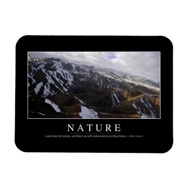 Nature: Inspirational Quote Magnet (Horizontal)