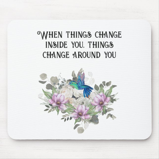 Nature-Inspired Art Print Mouse Pad (Front)