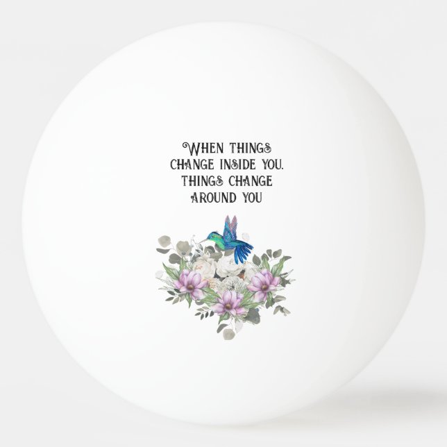 Nature-Inspired Art Print Ping Pong Ball (Front)