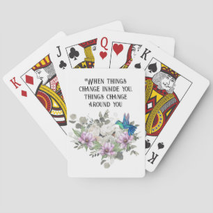 Nature-Inspired Art Print Playing Cards
