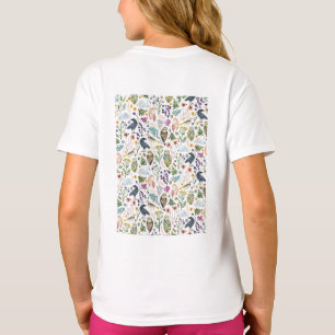 Nature-Inspired Botanical Pattern Decorative Throw T-Shirt