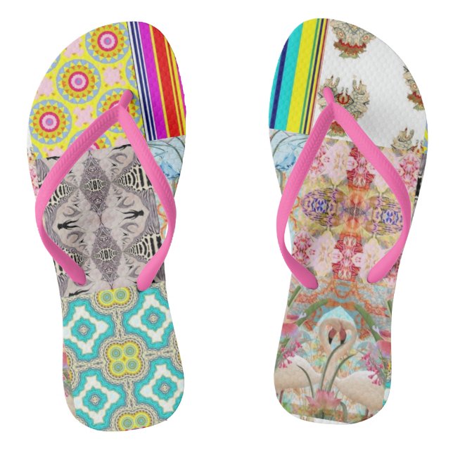 NATURE-INSPIRED DESIGNER COLLAGE JANDALS (Footbed)