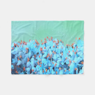 nature inspired fleece blanket