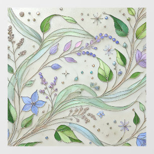 Nature-Inspired Floral Window Cling