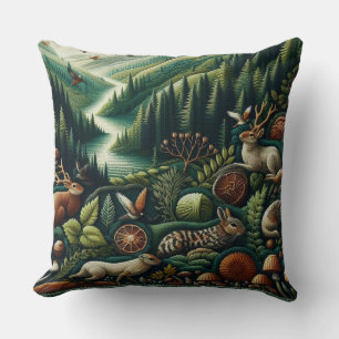 Nature-Inspired Knit Cushion