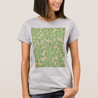 Nature-Inspired Leaf Pattern TShirt