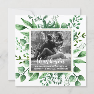 Nature Inspired Photo Thank You Botanical Leaves