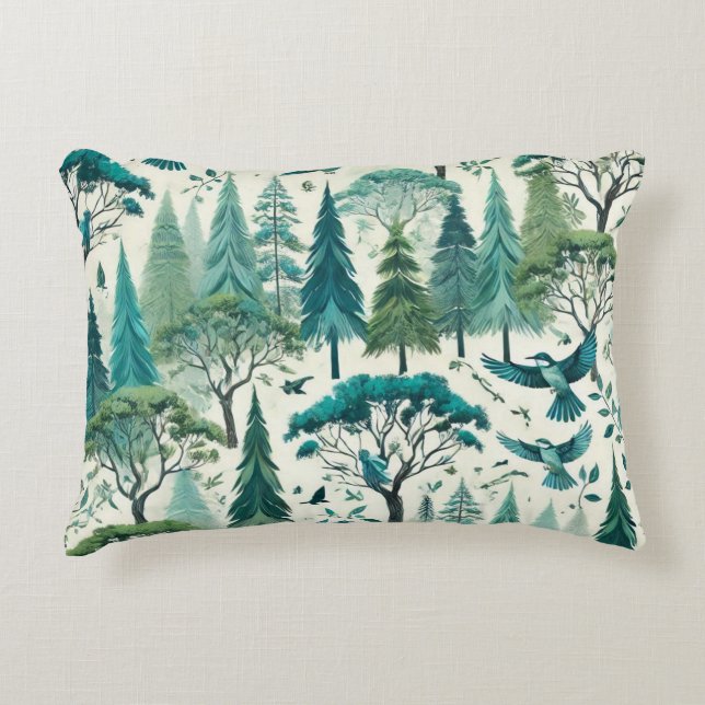 Nature-Inspired Seamless Design Decorative Cushion (Front)