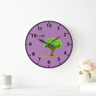 Nature-Inspired Tree Design Artistic Large Clock