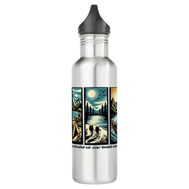 Nature Is My Therapy 710 Ml Water Bottle (Left)