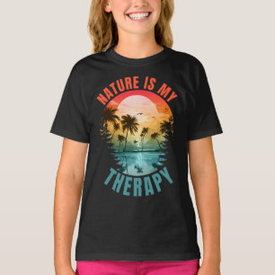 Nature is my therapy summer outdoor gift T-Shirt