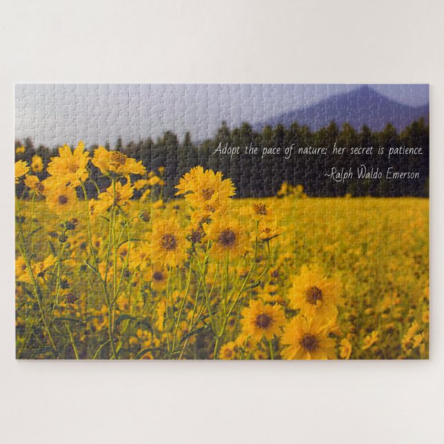 Nature is Patient Quote Puzzle (1014 pieces) (Horizontal)