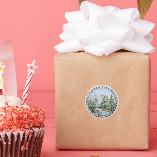 Nature is the art of God.  Round Stickers (Party)