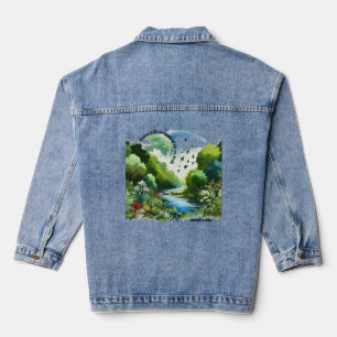 Nature is the backbone of life on Earth Denim Jacket