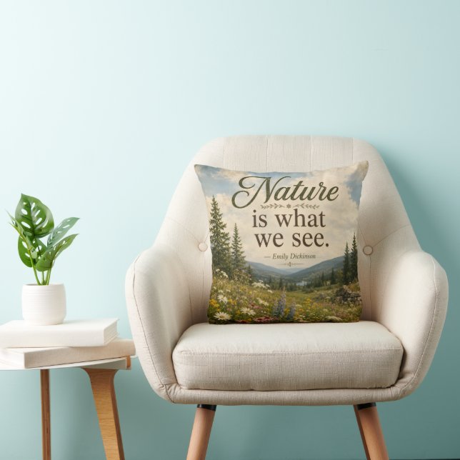 Nature Is What We See Rustic Meadow Cushion (Chair)