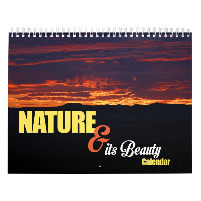 Nature & its Beauty Calendar (Cover)
