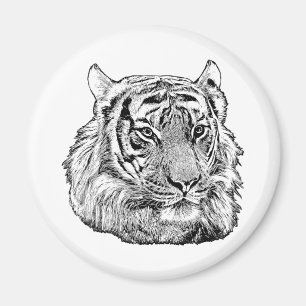 Nature Jungle Tiger Face safari animal wildlife  Magnet