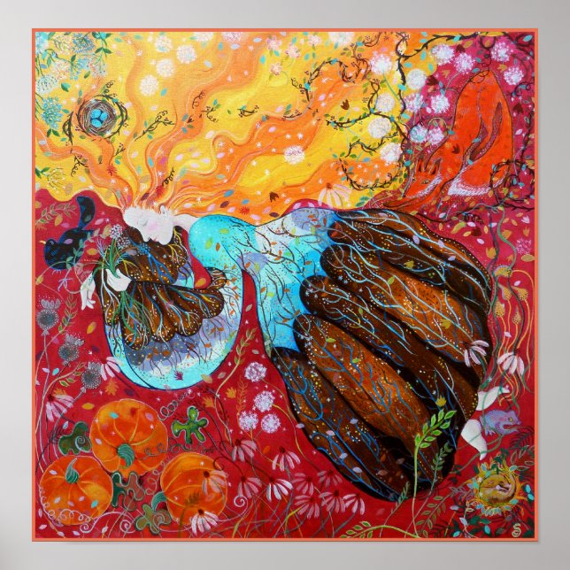 Nature Lady and the Seasons of the Year Poster (Front)