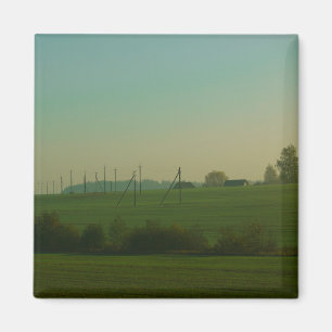 Nature Landscape Field Meadow Belarus Magnet