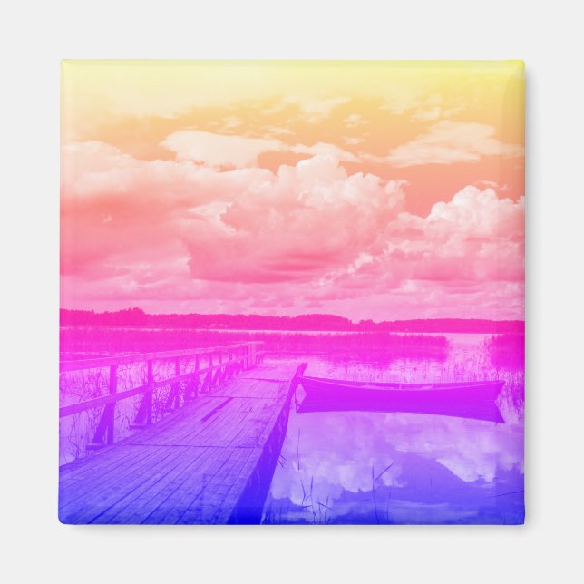 Nature Landscape Lake Sky Belarus Magnet (Front)