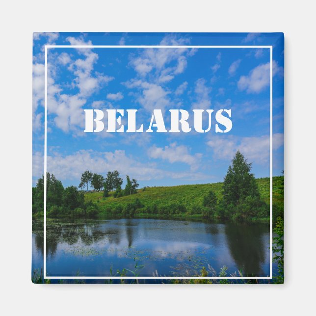 Nature Landscape Lake Sky Belarus Magnet (Front)